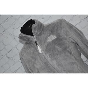The North Face Plush Fleece Jacket Womens Size XS Extra Small Full Zip Gray